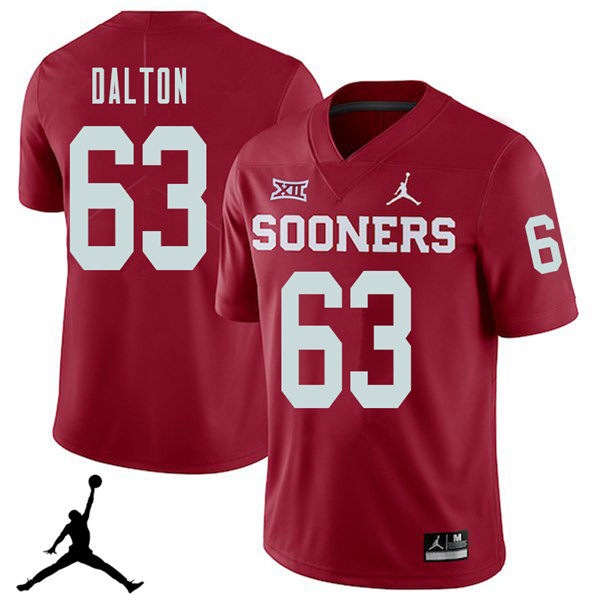 Jordan Brand Men #63 Alex Dalton Oklahoma Sooners 2018 College Football Jerseys Sale-Crimson - Click Image to Close